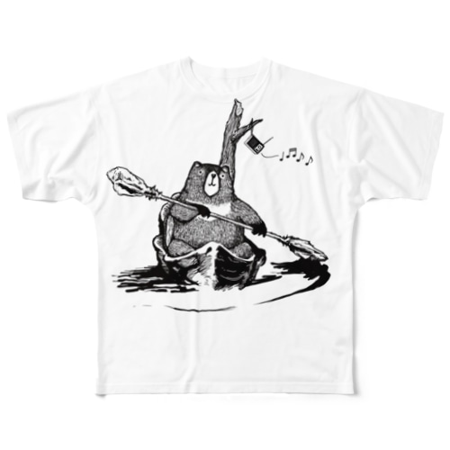 川遊び All-Over Print T-Shirt