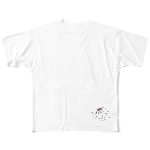 にわとりのピーちゃん フルグラフィックTシャツ