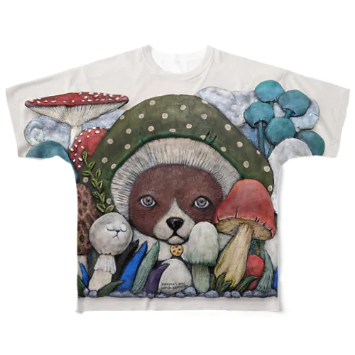 きのこ(フルグラフィック) All-Over Print T-Shirt