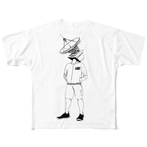 電波マン All-Over Print T-Shirt