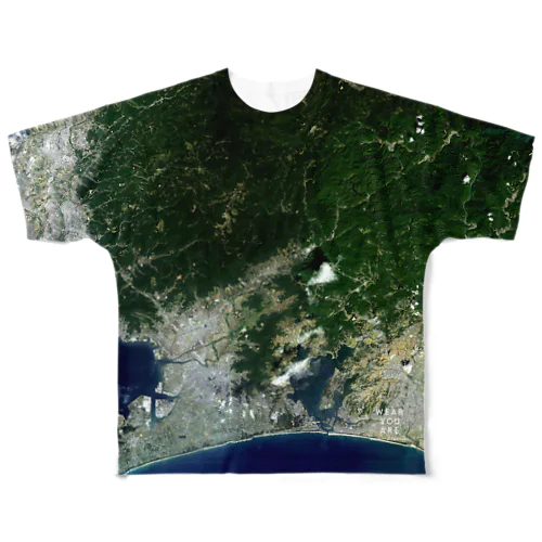 愛知県 新城市 Tシャツ 両面 All-Over Print T-Shirt