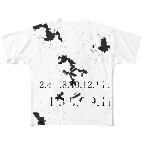 迷彩×No. フルグラフィックTシャツ