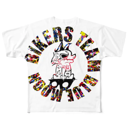 BIKERS TEAM BLUE MOONシリーズに All-Over Print T-Shirt