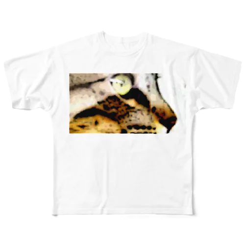 トラ猫の横顔 All-Over Print T-Shirt