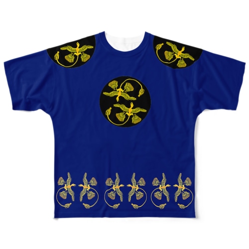小盗龍補　唐衣(藍) All-Over Print T-Shirt