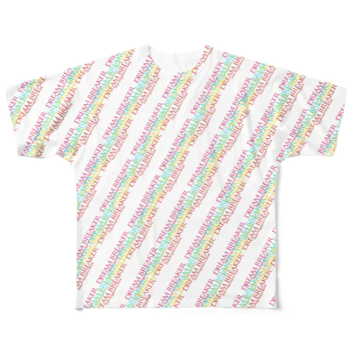 DREAM BREAKERカラフルロゴデザイン All-Over Print T-Shirt