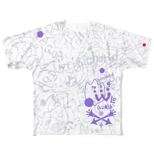 LC314W海図ー光菫ー All-Over Print T-Shirt