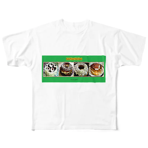 手作りケーキシリーズ フルグラフィックTシャツ