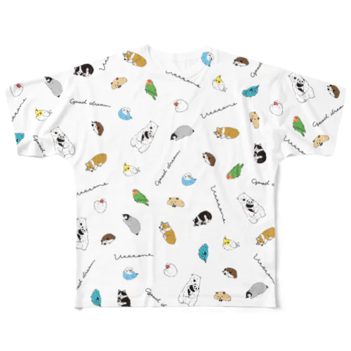 みんなでうたたね All-Over Print T-Shirt