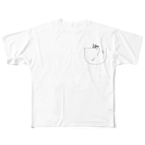 cat-fishing All-Over Print T-Shirt