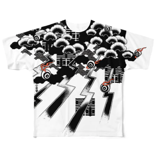 目玉轟轟 All-Over Print T-Shirt