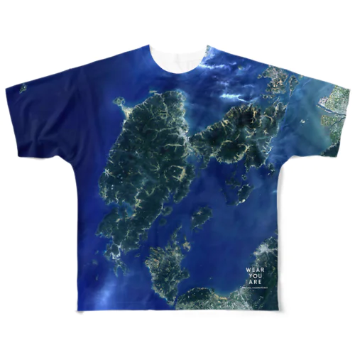 熊本県 天草市 Tシャツ 両面 All-Over Print T-Shirt