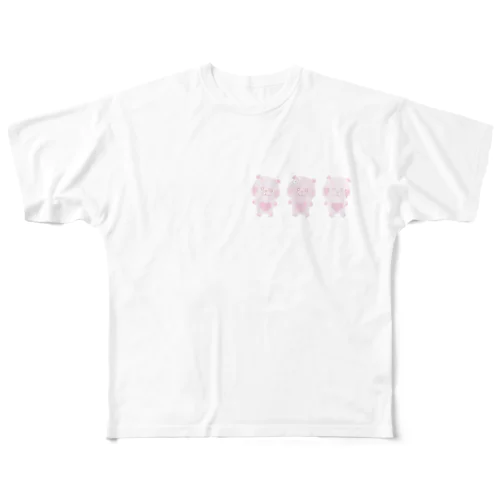 くまみ All-Over Print T-Shirt