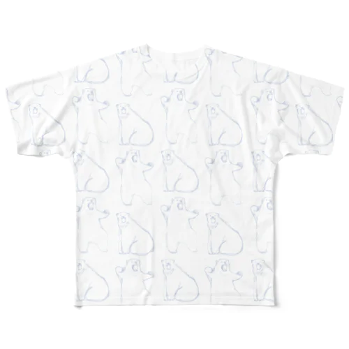 しろくまたち All-Over Print T-Shirt