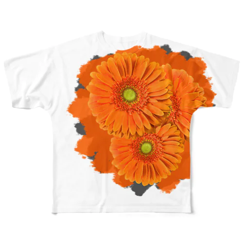 オレンジ色のガーベラ All-Over Print T-Shirt