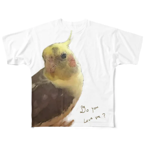 オカメインコちゃん All-Over Print T-Shirt
