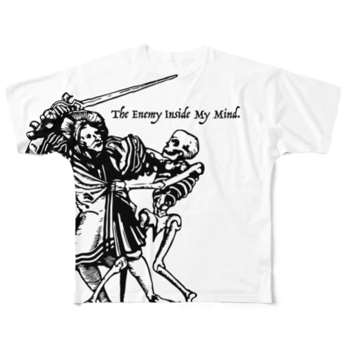 The Enemy Inside My Mind. フルグラフィックTシャツ