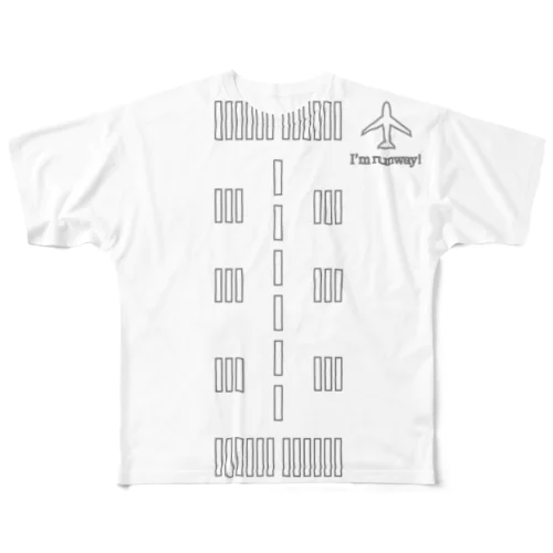 滑走路Tシャツ All-Over Print T-Shirt