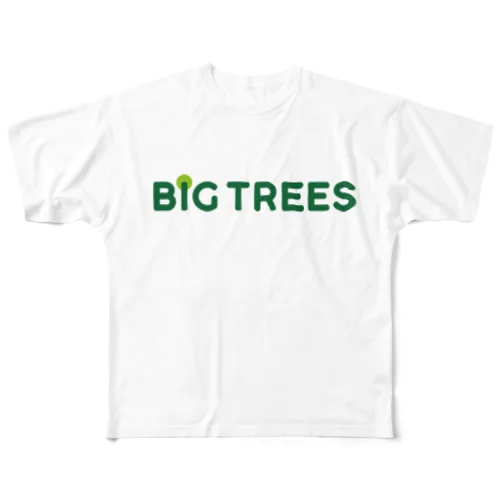 BIG TREES 文字Tシャツ All-Over Print T-Shirt