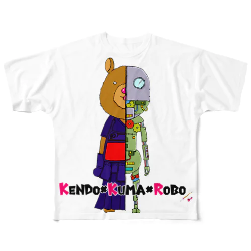 KENDO×KUMA×ROBO フルグラフィックTシャツ