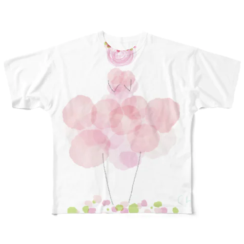 花畑の姫乙女 フルグラフィックTシャツ
