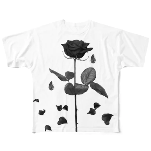 Rose フルグラフィックTシャツ