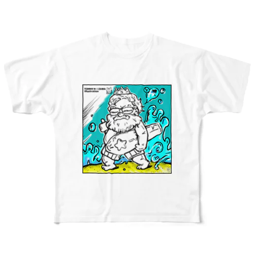裸の王様SUMMER　現定 All-Over Print T-Shirt