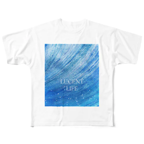 LUCENT LIFE 宇宙の風 / Space Wind All-Over Print T-Shirt