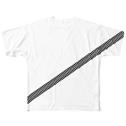 Zipper noesis All-Over Print T-Shirt