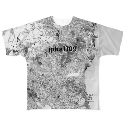 茨城県 水戸市 Tシャツ 両面 All-Over Print T-Shirt