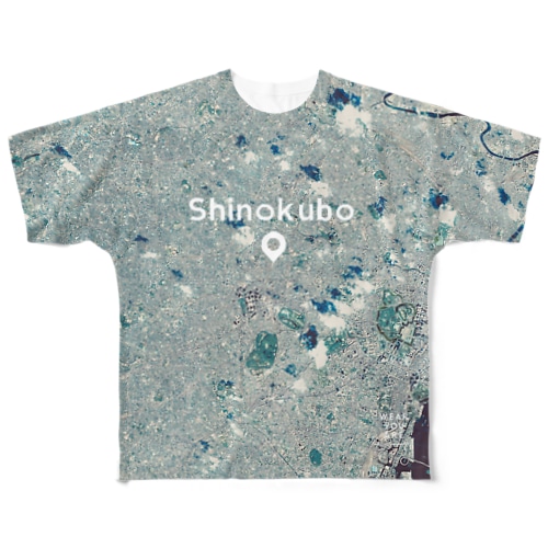 東京都 新宿区 All-Over Print T-Shirt