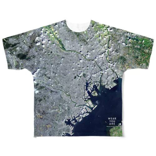 東京都 渋谷区 All-Over Print T-Shirt