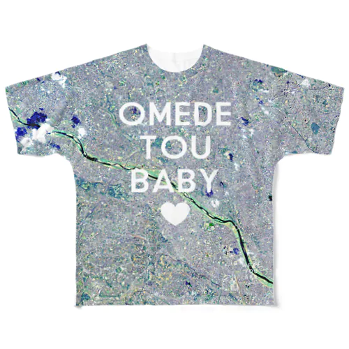 東京都 世田谷区 All-Over Print T-Shirt