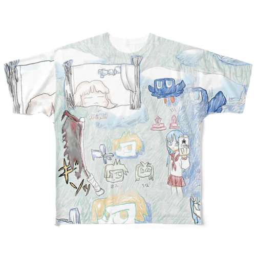 捏造テンプル All-Over Print T-Shirt