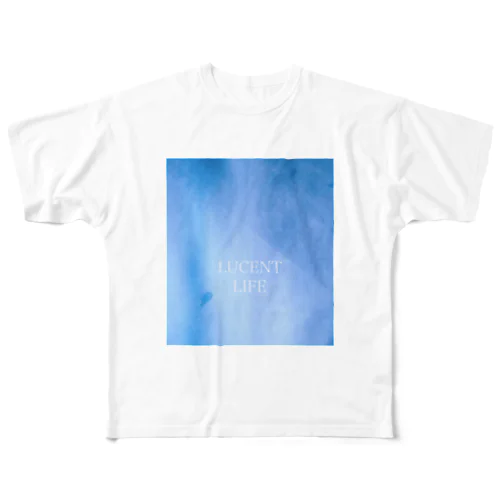 LUCENT LIFE 青世界 / Blue feeling All-Over Print T-Shirt