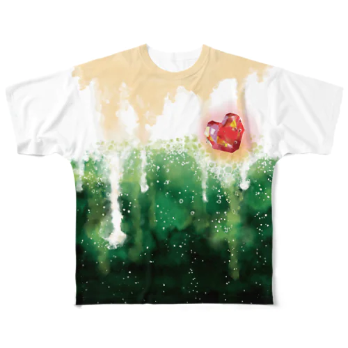 メロンソーダの心臓 All-Over Print T-Shirt