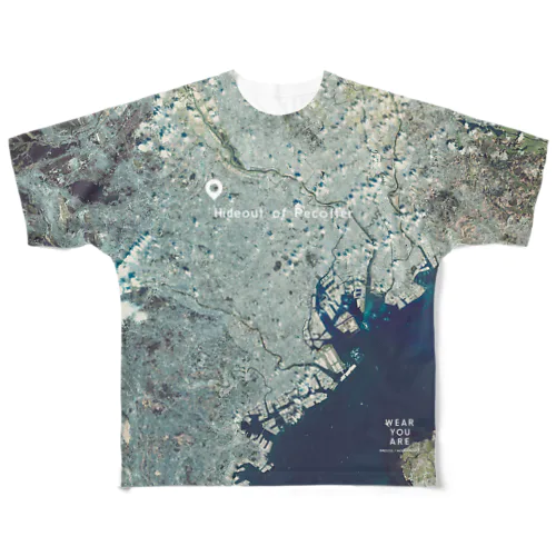 東京都 渋谷区 All-Over Print T-Shirt