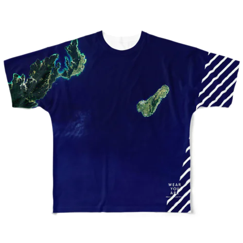 鹿児島県 大島郡 フルグラフィックTシャツ