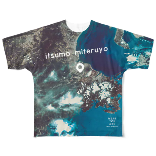 三重県 津市 All-Over Print T-Shirt