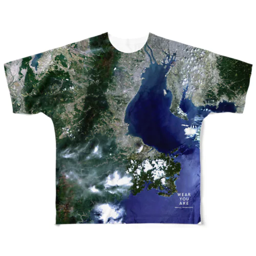 三重県 津市 All-Over Print T-Shirt