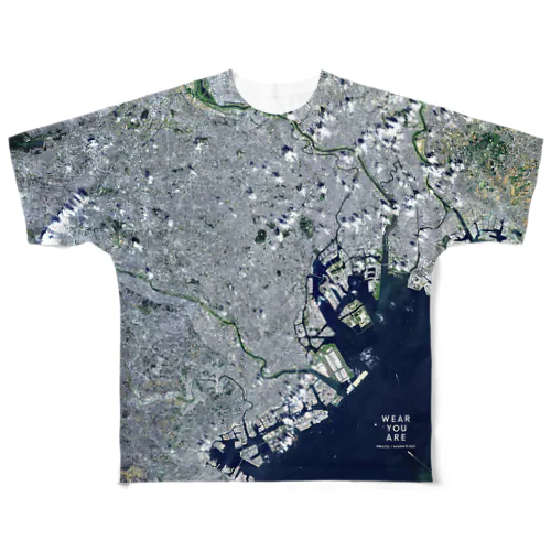 東京都 新宿区 All-Over Print T-Shirt