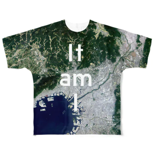 兵庫県 伊丹市 All-Over Print T-Shirt