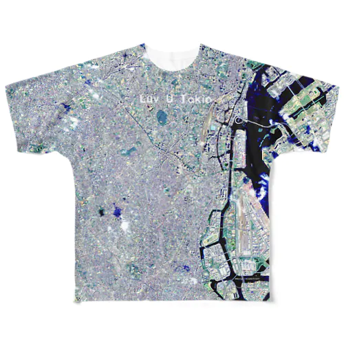 東京都 品川区 All-Over Print T-Shirt