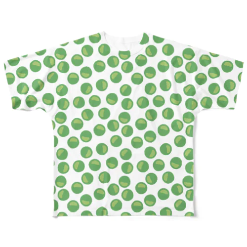 グリーンピースTシャツ パラパラ All-Over Print T-Shirt