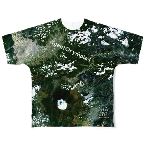 山梨県 南都留郡 All-Over Print T-Shirt