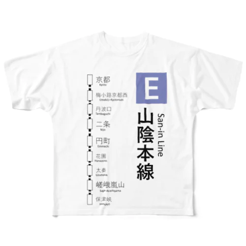 線路Tシャツ フルグラフィックTシャツ