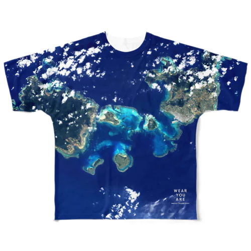 沖縄県 八重山郡 All-Over Print T-Shirt