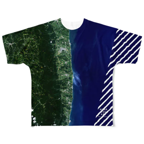 福島県 双葉郡 All-Over Print T-Shirt