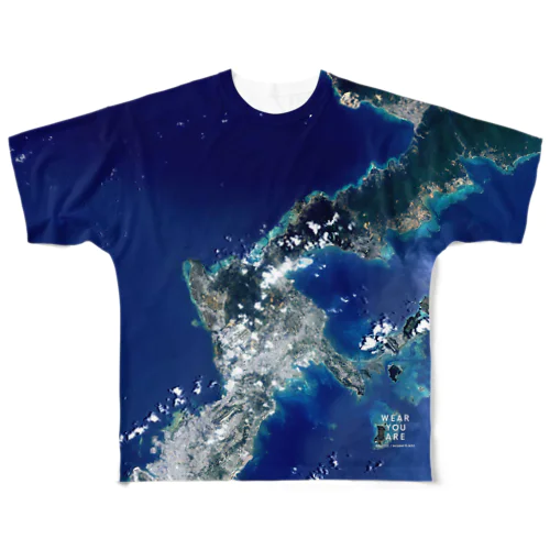 沖縄県 国頭郡 All-Over Print T-Shirt