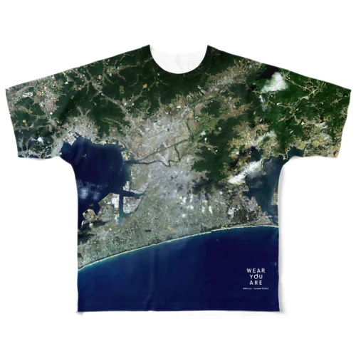 愛知県 豊橋市 All-Over Print T-Shirt